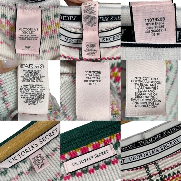 VICTORIA'S SECRET THERMAL FIRESIDE JANE HOLIDAY MATCHING LONG JOHN PAJAMA PJ SET - Picture 14 of 14